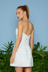 VESTIDO CURTO ISABELA TULE BORDADO COLEÇÃO VERÃO 26